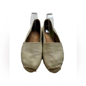 Maypol Selena Women's Nude Beige Pebbled Leather Espadrille Shoes Size EUR 39